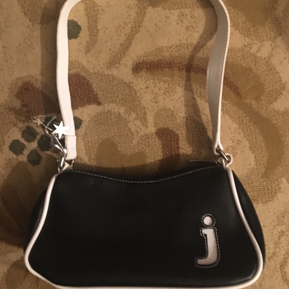 Mini letter J shoulder purse